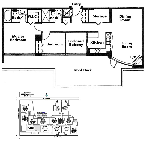 Floor plan 508