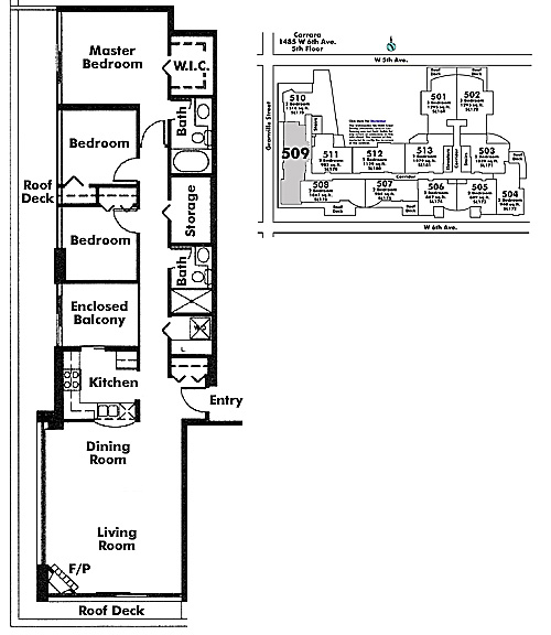 Floor plan 509