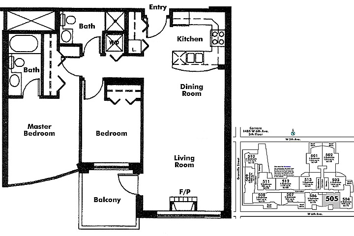 Floor plan 505