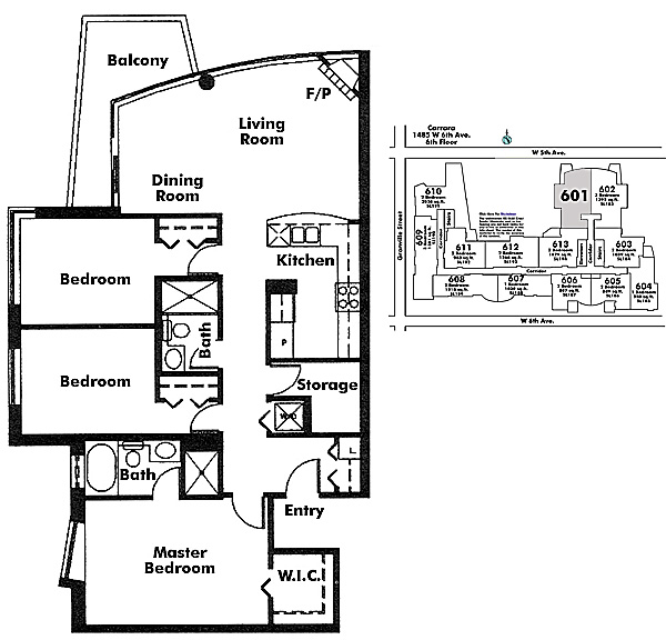 Floor plan 601