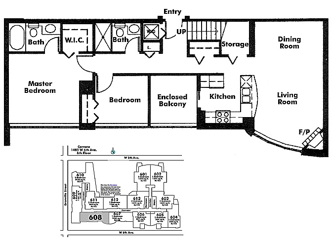 Floor plan 608