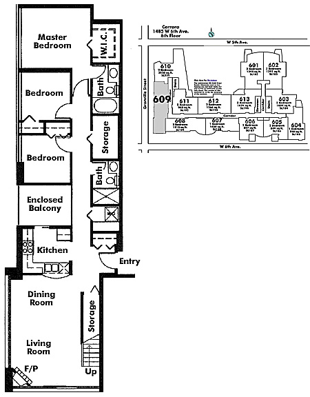 Floor plan 609