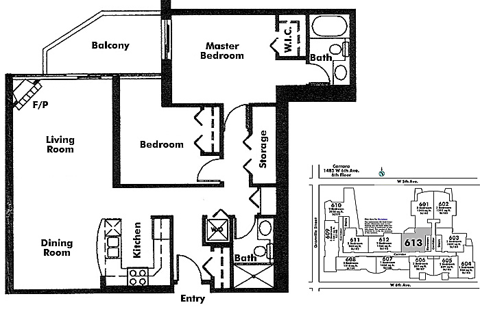 Floor plan 613