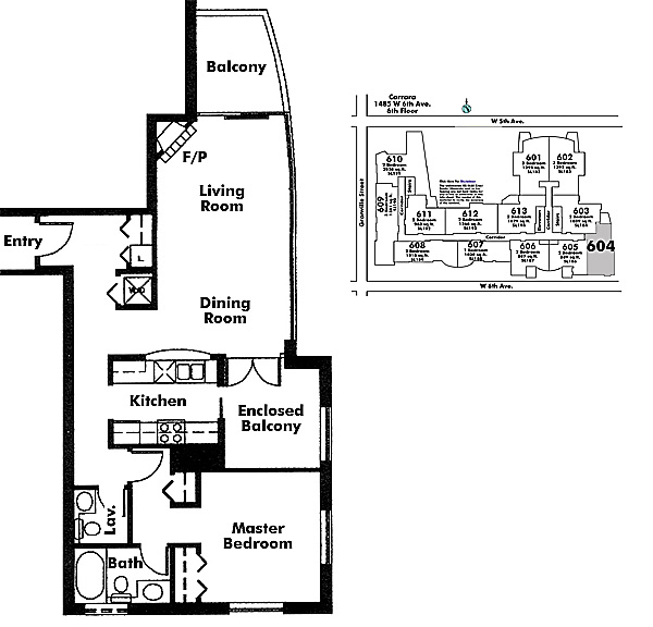 Floor plan 604