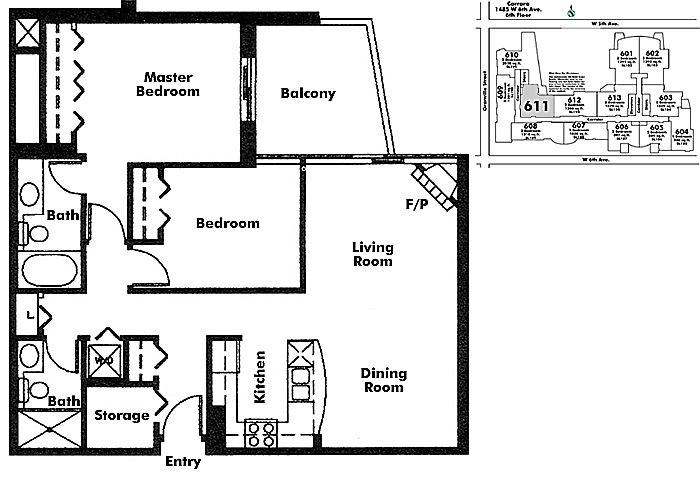 Floor plan 611