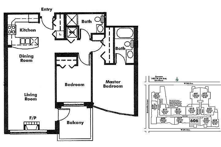Floor plan 606