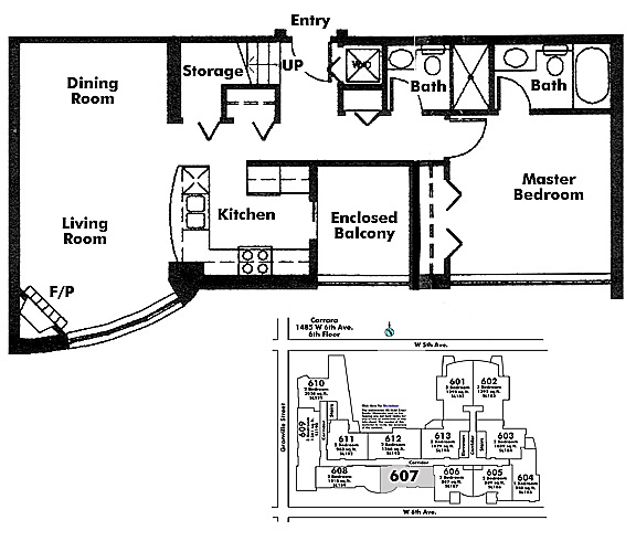 Floor plan 607