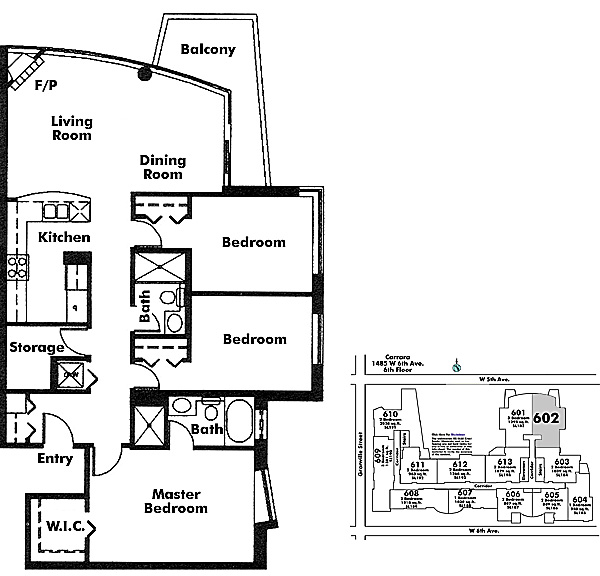 Floor plan 602