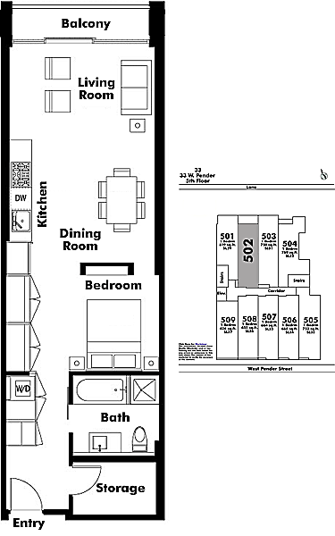 Floor plan 502