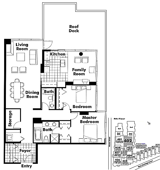 Floor plan 402