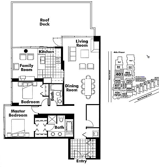 Floor plan 401