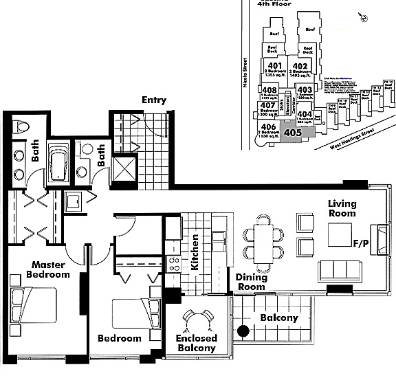 Floor plan 405