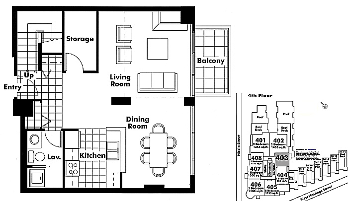Floor plan 403