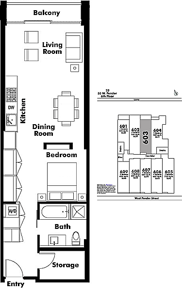 Floor plan 603