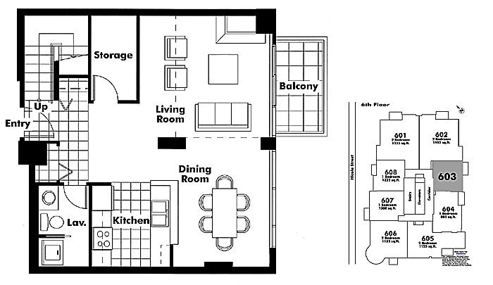 Floor plan 603