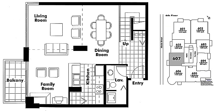 Floor plan 607