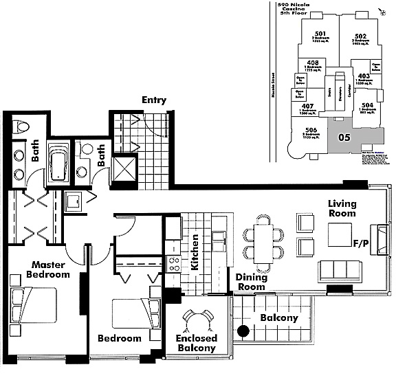Floor plan 605