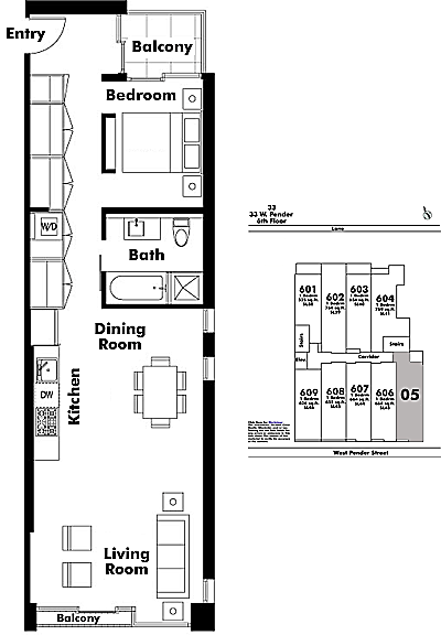 Floor plan 605
