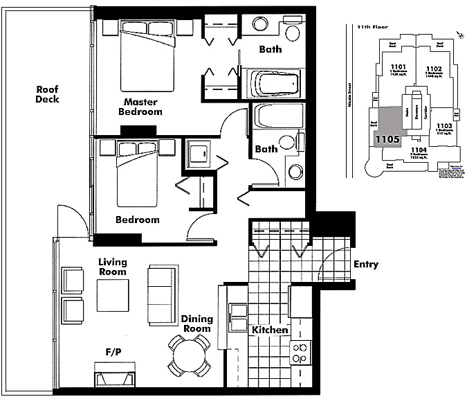 Floor plan 1105
