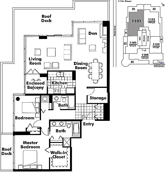 Floor plan 1101