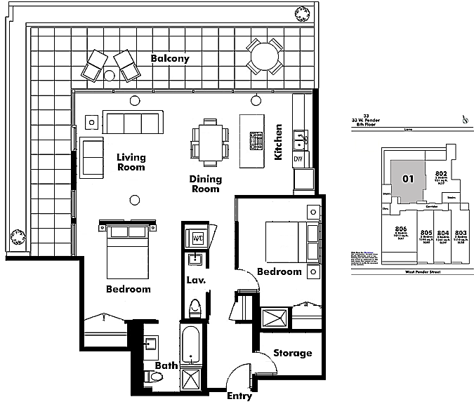 Floor plan 801