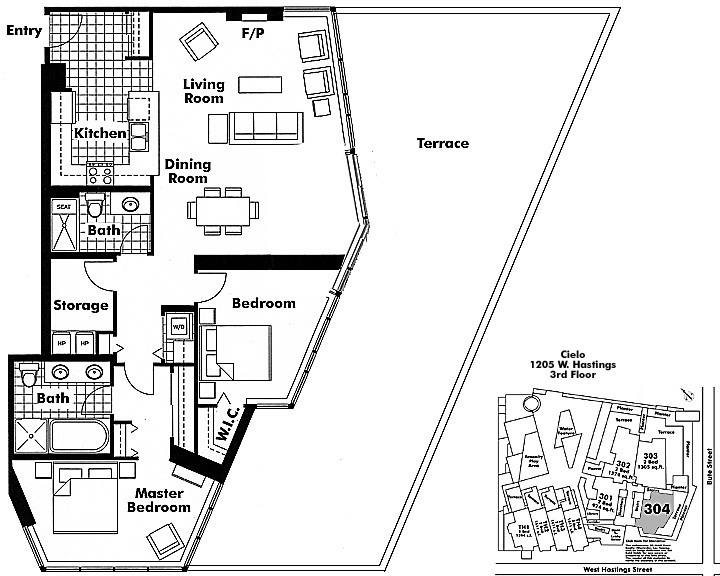 Floor plan 304