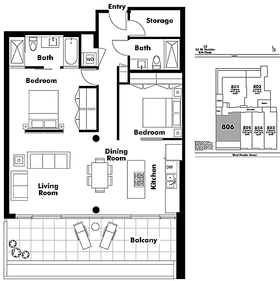 Floor plan 806