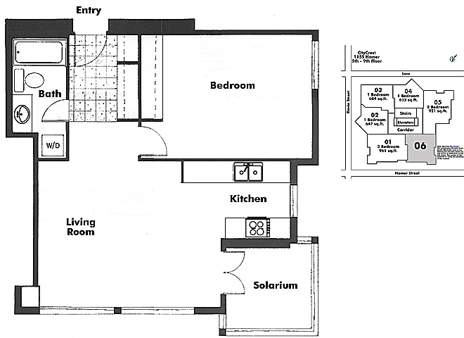 Floor plan 606
