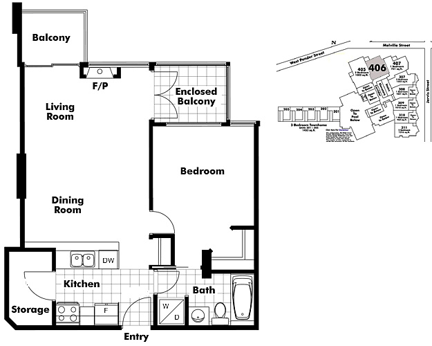 Floor plan 406