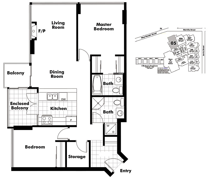 Floor plan 405