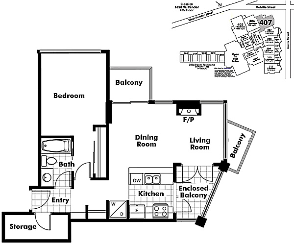 Floor plan 407