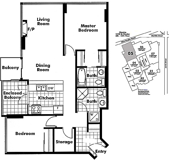 Floor plan 605