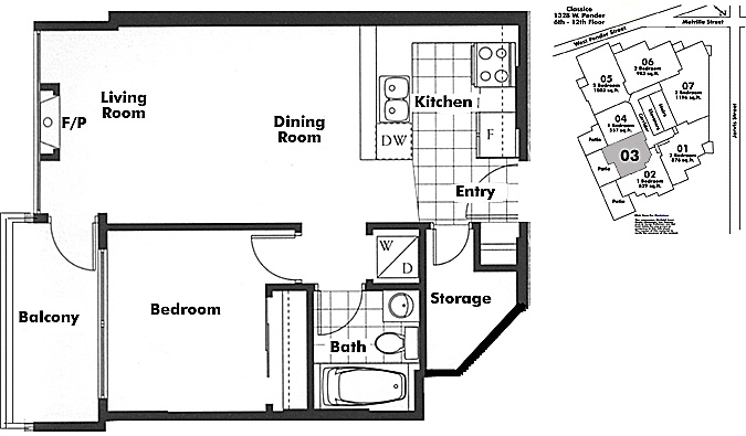Floor plan 603