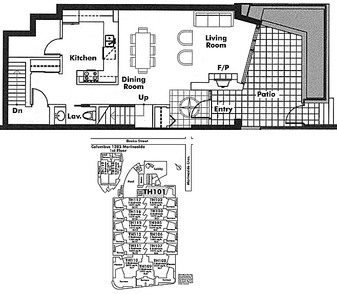 Floor plan TH101