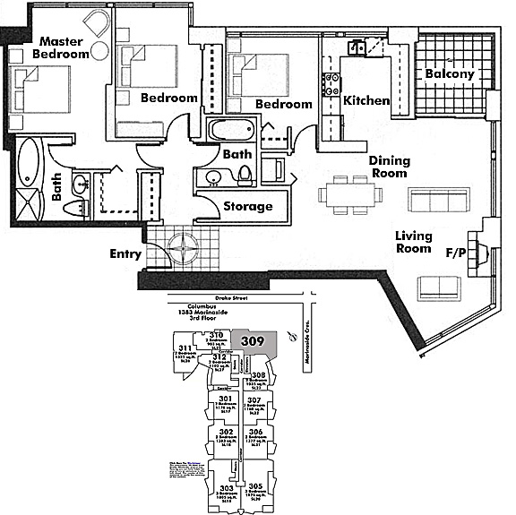 Floor plan 309