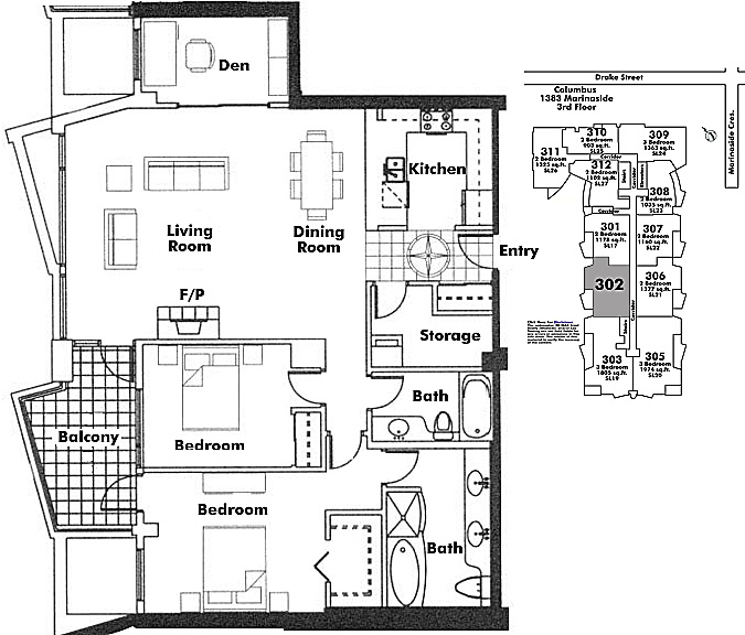 Floor plan 302