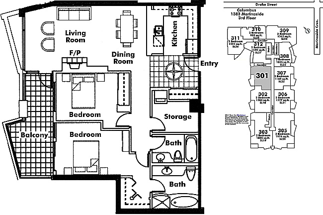 Floor plan 301
