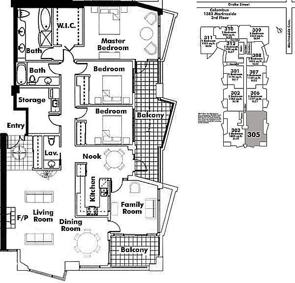 Floor plan 305