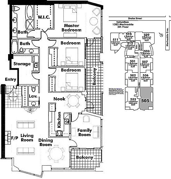 Floor plan 505