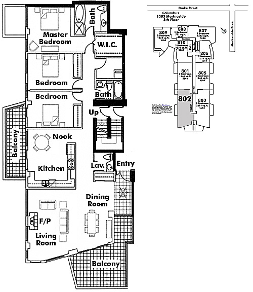 Floor plan 802