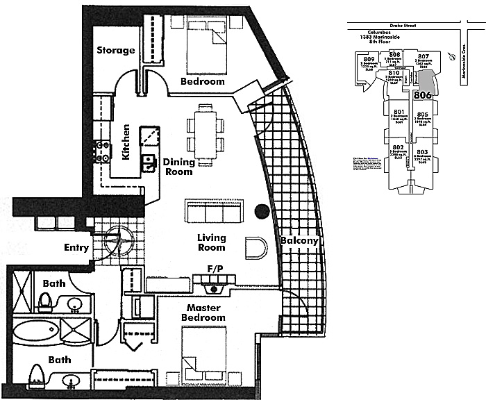 Floor plan 806