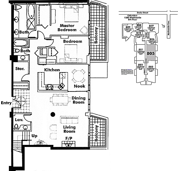 Floor plan 805
