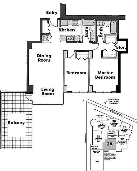 Floor plan 3A