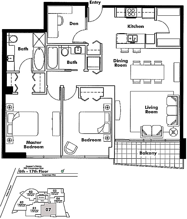 Floor plan 607