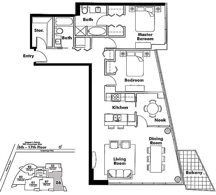 Floor plan 1106
