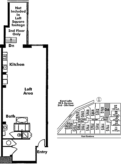 Floor plan 406