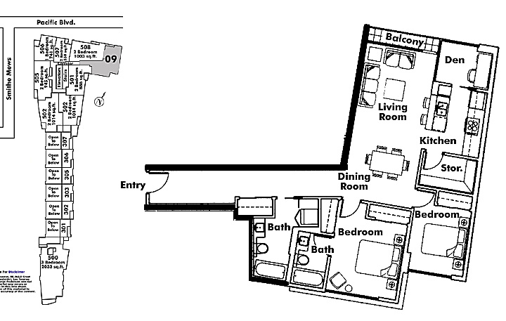 Floor plan 609