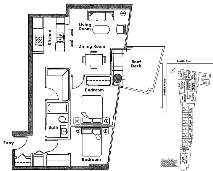 Floor plan 701