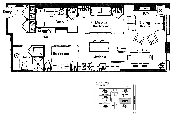 Floor plan 309