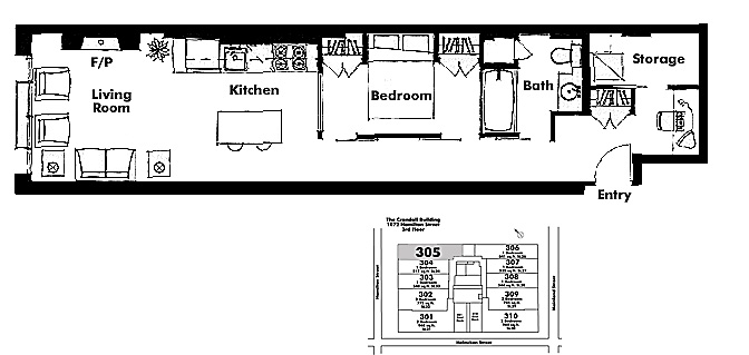 Floor plan 305